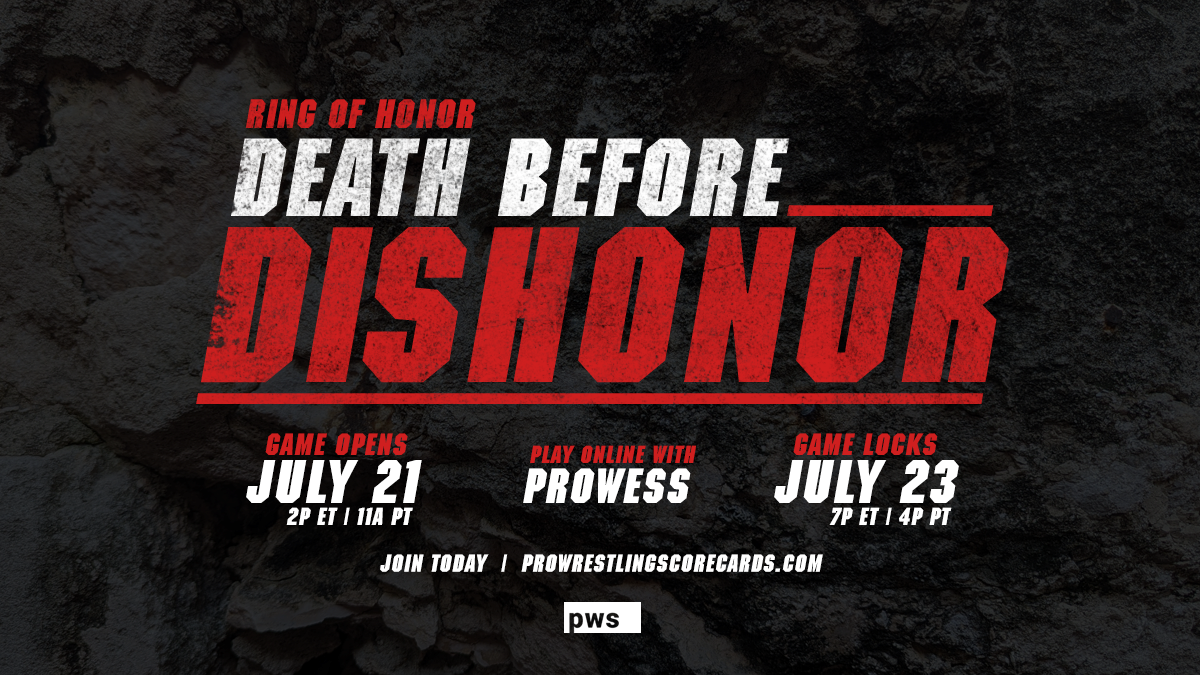 ROH Death Before Dishonor Pro Wrestling Scorecards